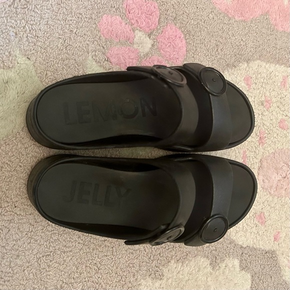 Lemon Jelly Fenix Black Platform Sandals size 38 - Picture 3 of 4